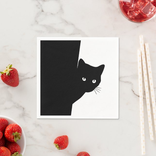 Servilleta De Papel Sly Black Cat (In situ)