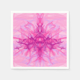 Servilleta De Papel SMOKE PINK - Arte fractal moderno y abstracto -