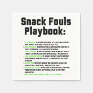 Servilleta De Papel Snack Fouls Playbook