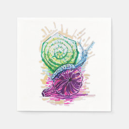 Servilleta De Papel Snail in the Fig