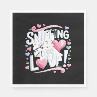Servilleta De Papel ¡Sniffing por amor! Perro