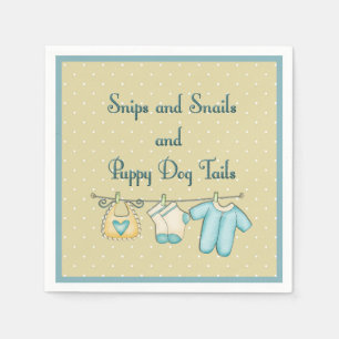 Servilleta De Papel Snips Snails Puppy Perros De Perro Con Ropa De Beb