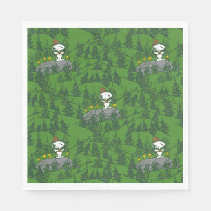 Servilleta De Papel Snoopy Beagle Scout Senderismo Patrón