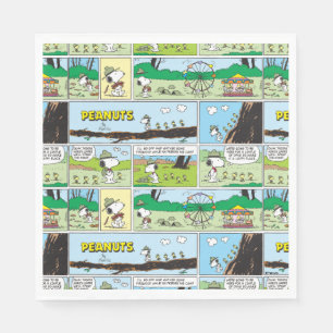 Servilleta De Papel Snoopy & Friends   Ir de campamento