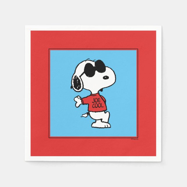 Servilleta De Papel Snoopy "Joe Cool" de pie (Anverso)