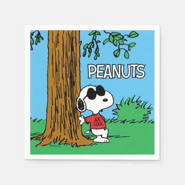 Servilleta De Papel Snoopy "Joe Cool" de pie (Anverso)