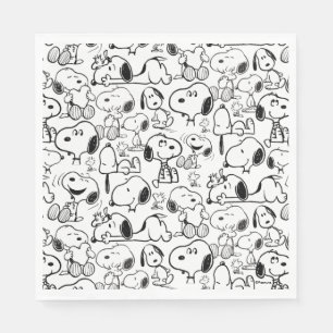 Servilleta De Papel Snoopy Smile Giggle Laugh Pattern