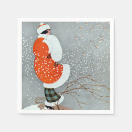 Servilleta De Papel Snow Buntings - Will Hammell 