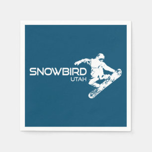 Servilleta De Papel Snowbird Utah Snowboarder