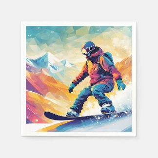 Servilleta De Papel Snowboard 16th Birthday Paper Napkins