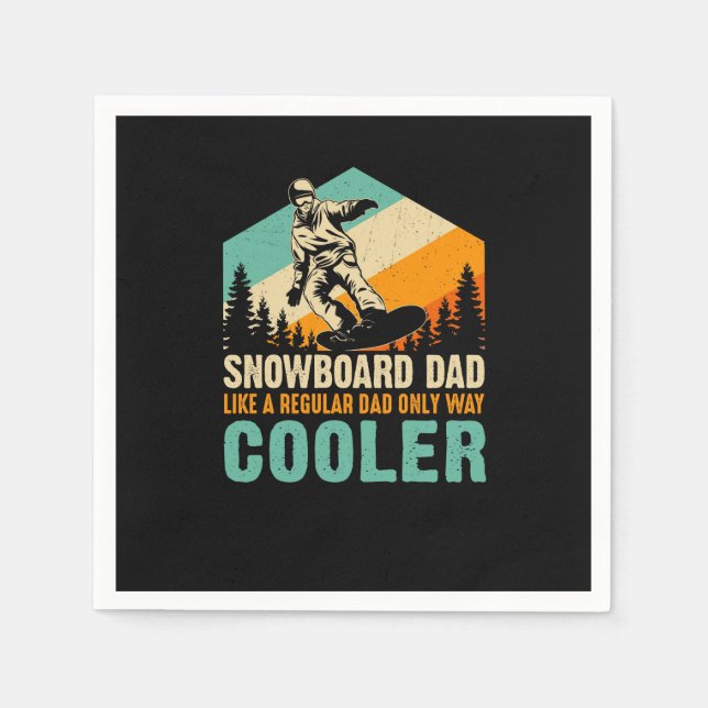 Servilleta De Papel snowboard_dad_like_a_regular_solo_way_cooler (Anverso)