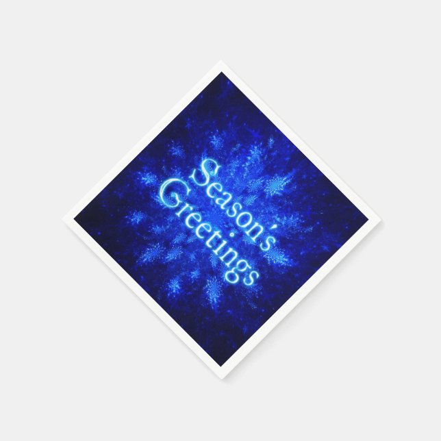 Servilleta De Papel Snowburst - Saludos de temporada (Borde)