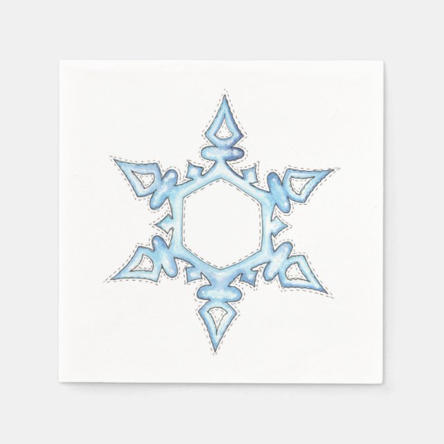 Servilleta De Papel Snowflake (Anverso)