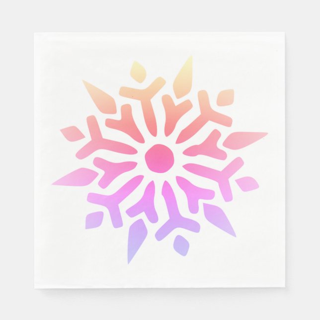 Servilleta De Papel Snowflake (Anverso)