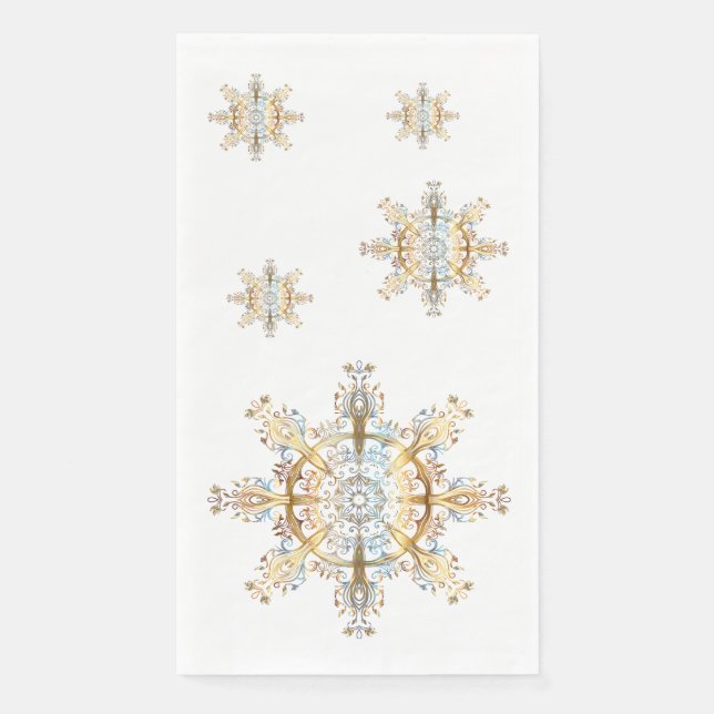 Servilleta De Papel Snowflake (Anverso)