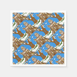 Servilleta De Papel Snowflake the Owl