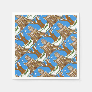 Servilleta De Papel Snowflake the Owl