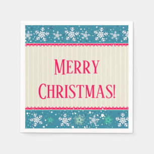 Servilleta De Papel Snowflakes & Presenta servilletas