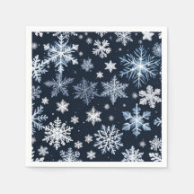 Snowflakes Winter Design Blue Cold Cute