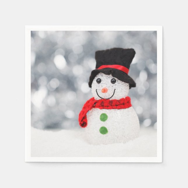 Servilleta De Papel Snowman (Anverso)