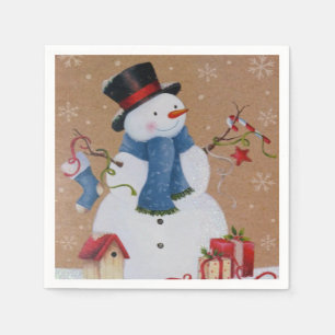 Servilleta De Papel Snowman