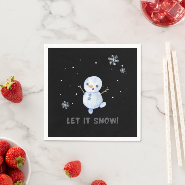 Servilleta De Papel Snowman (In situ)