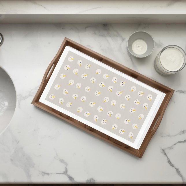 Servilleta De Papel Snowmen Faces Paper Guest Towels (Subido por el creador)