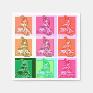 Servilleta De Papel Snowmobiler de arte pop de Guay