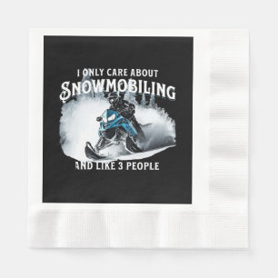 Servilleta De Papel Snowmobling Funny Snowmobile