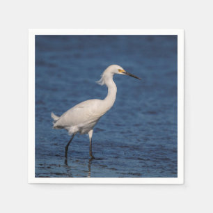 Servilleta De Papel Snowy Egret en North Beach