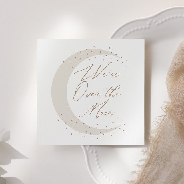 Servilleta De Papel Sobre el Baby Shower neutral de la luna (Subido por el creador)