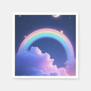 Servilleta De Papel Sobre el Fiesta de Baby Shower Rainbow