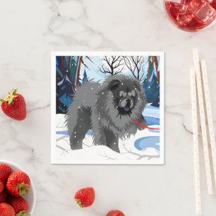 Servilleta De Papel SOBRE EL RÍO Napeles De Chow Negro