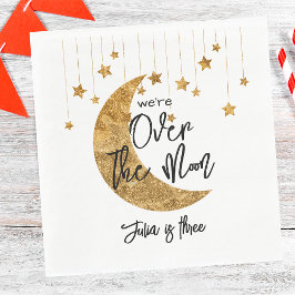 Servilleta De Papel Sobre la luna brillante y la noche Cumpleaños