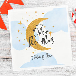 Servilleta De Papel Sobre la luna brillantes niños lunares Cumpleaños
