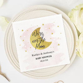 Servilleta De Papel Sobre la luna | CHICAS BABY SHOWER