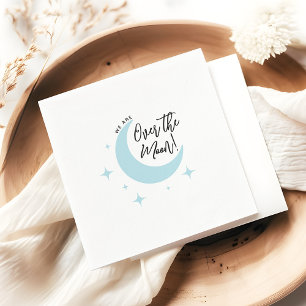 Servilleta De Papel Sobre la luna Minimalista Baby Shower