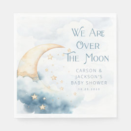 Servilleta De Papel Sobre las servilletas Baby Shower de la Luna