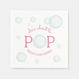 Servilleta De Papel Sobre para hacer estallar el rosa de Baby Shower