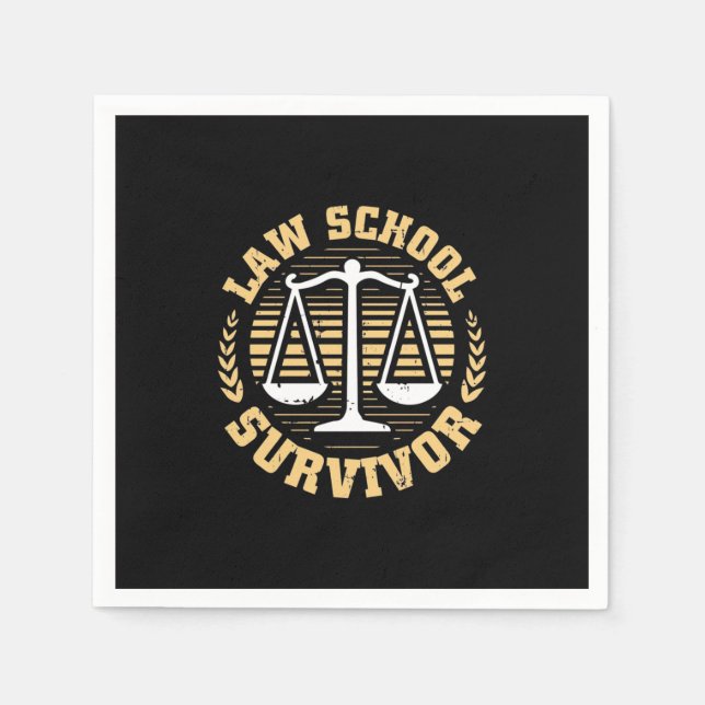 Servilleta De Papel Sobreviviente de Facultad de Derecho (Anverso)