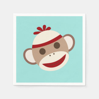 Servilleta De Papel Sock Monkey Napkins