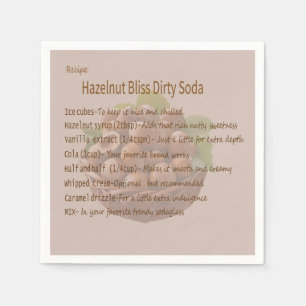 Servilleta De Papel Soda Sucia Hazelnut Napkin
