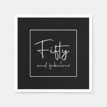 Sofisticada caligrafía de guiones Cincuenta y fabu