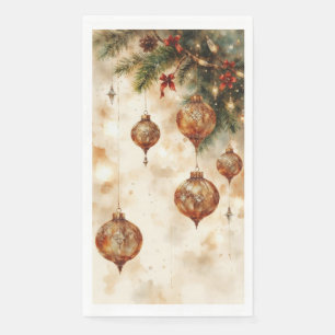 Servilleta De Papel Sofisticada Colección de Adornos Navideños