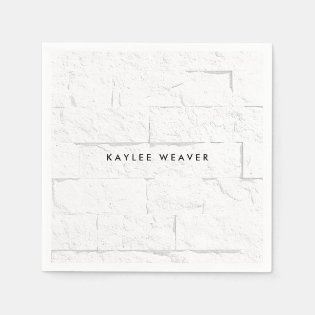 Servilleta De Papel Sofisticado profesional de los ladrillos Minimalis (Anverso)