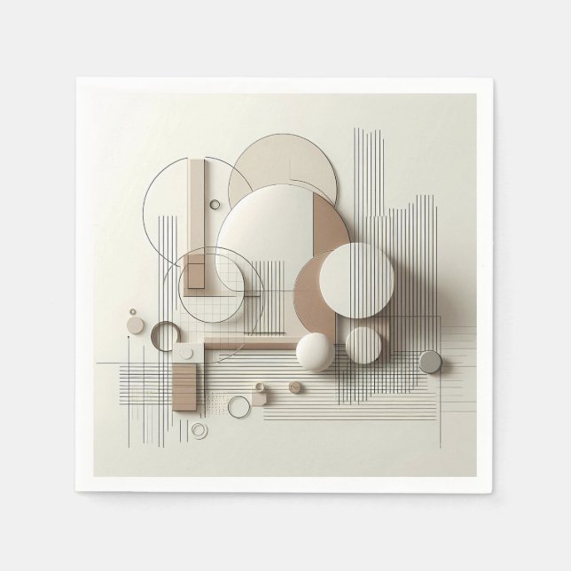 Servilleta De Papel Soft 3D Linework  (Anverso)