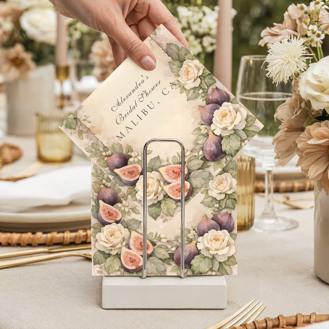 Servilleta De Papel Soft Fig Botanical Bridal Shower (Subido por el creador)