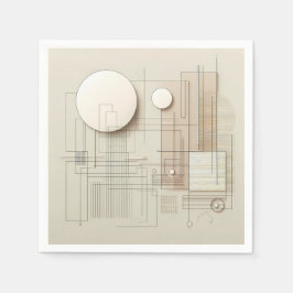 Servilleta De Papel Soft Geometric Line 