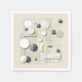 Servilleta De Papel Soft Geometric Linework