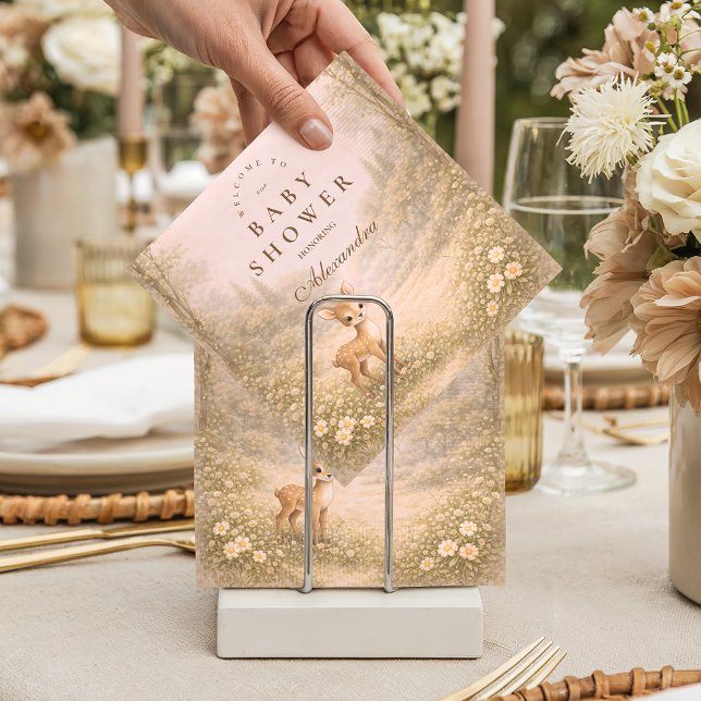 Servilleta De Papel Soft Neutral Forest Critters Baby Shower (Subido por el creador)